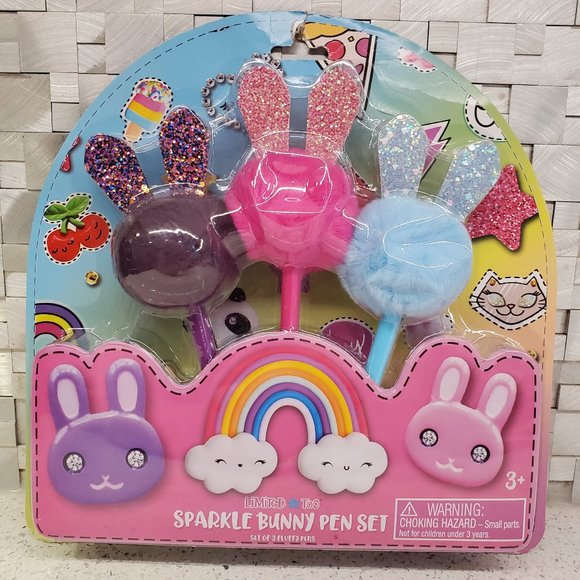 Limited Too Other - Limited Too Sparkle Bunny Pen Set